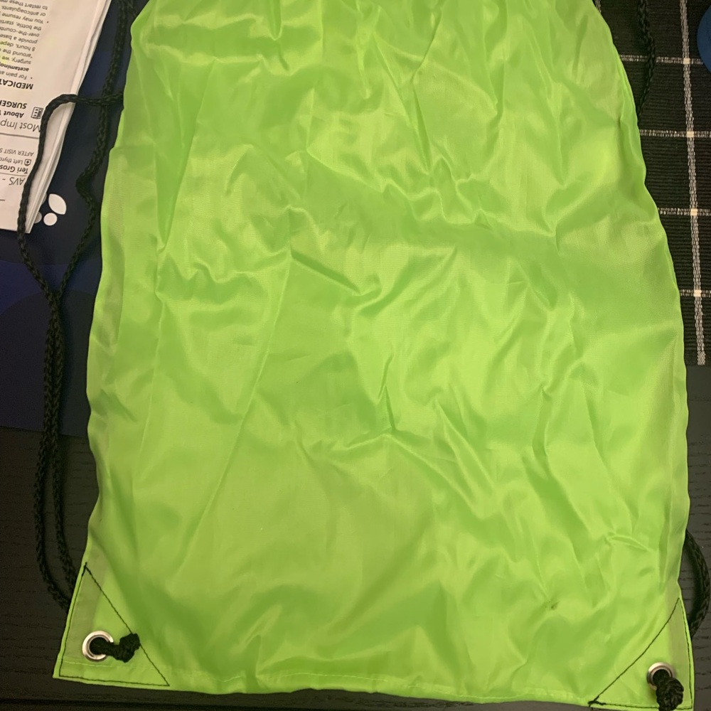 Coachella Green Drawstring Backpack - Picture 2 of 2